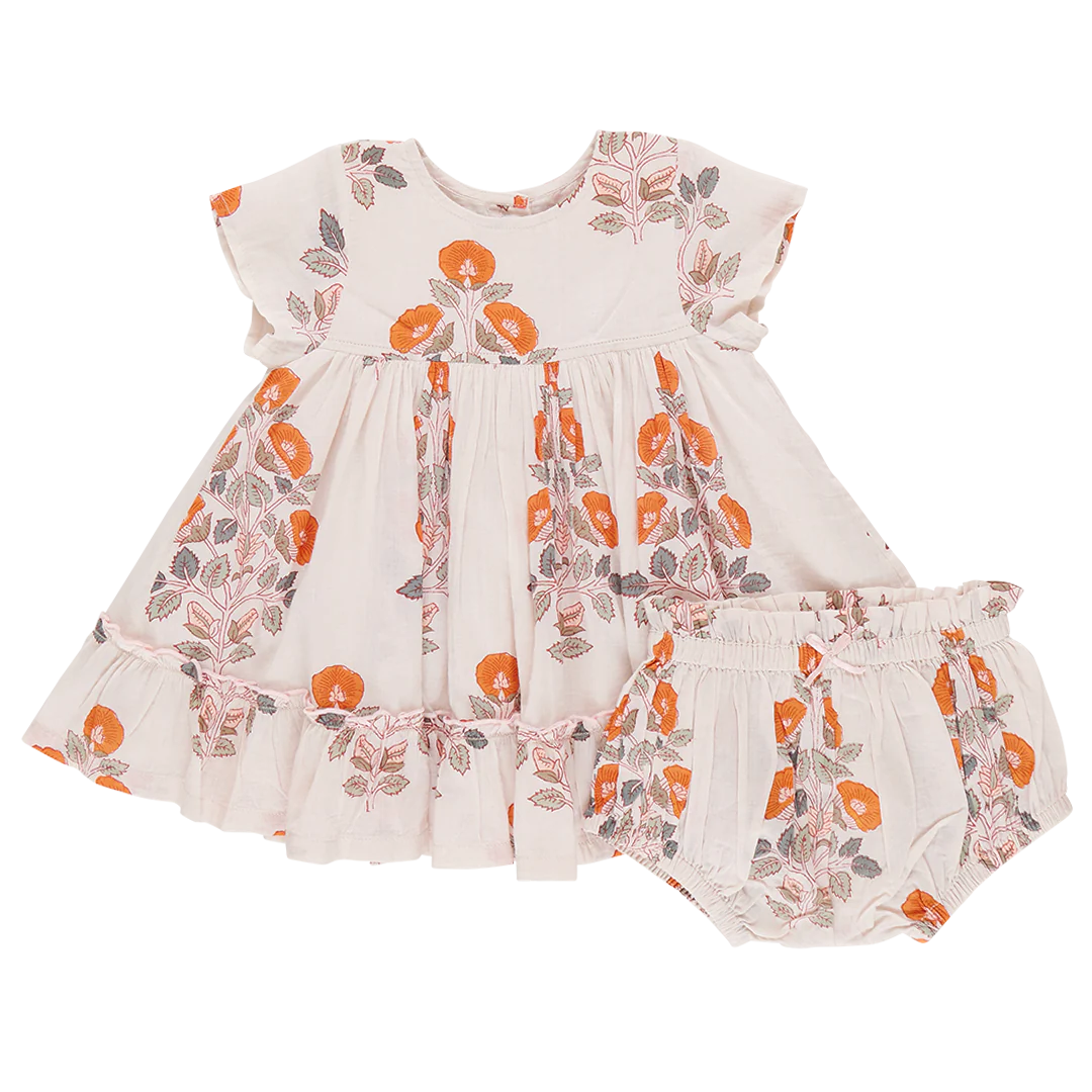 Baby Girls Niley Dress Set - Cloud Bouquet Floral