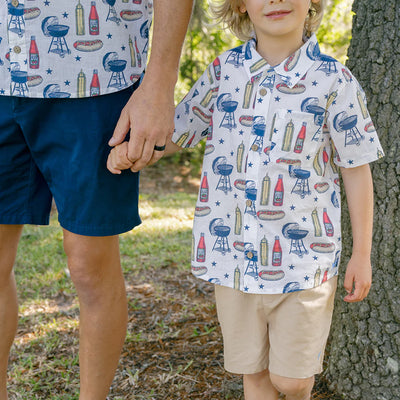 Boys Jack Shirt - Grilling Out