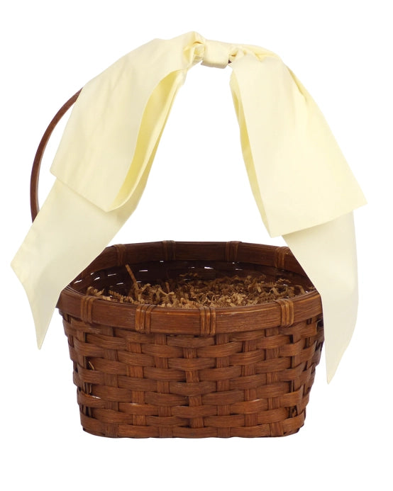 Easter Basket Bow in Cream