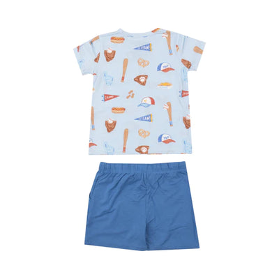 ANGEL DEAR BASEBALL CREW NECK TEE & SHORT SET