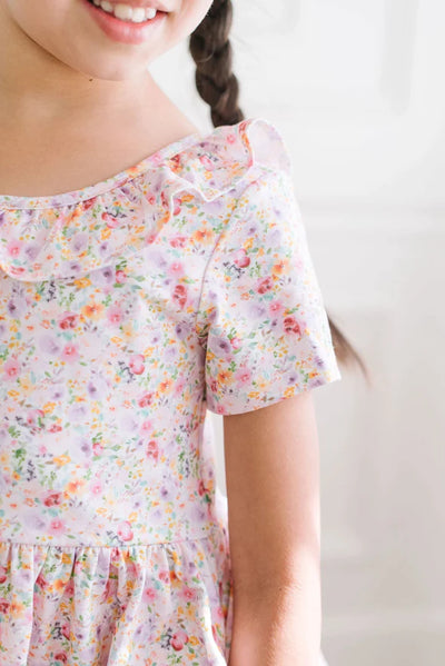 Harlow Dress in Watercolor Bloom