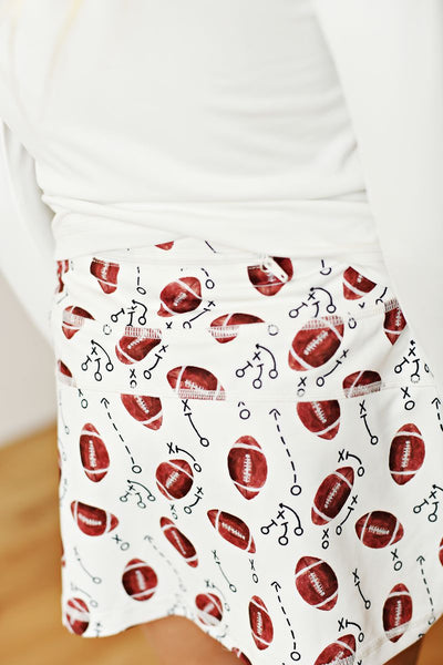 SWOON ACTIVE WHITE FOOTBALL TENNIS SKIRT