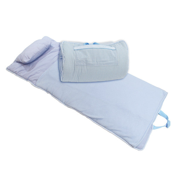 Baby Blue Gingham Nap Mat