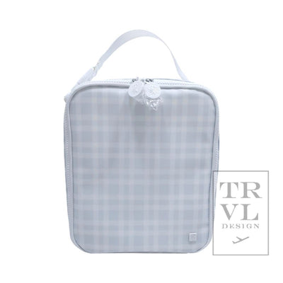 TRVL Lunch Box Insulated Lunch Bag - Pimlico Plaid Blue