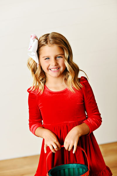 RED VELVET DRESS
