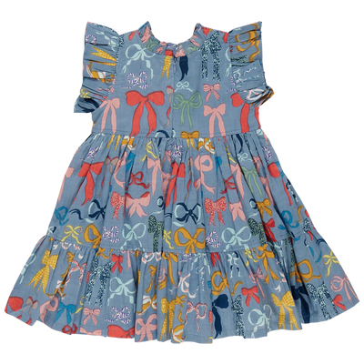 Girls Jennifer Dress - Bows on Bows