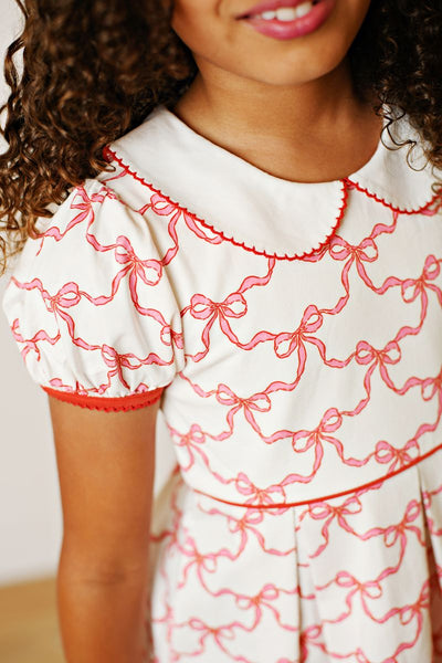 BOW PROPER PLEAT DRESS