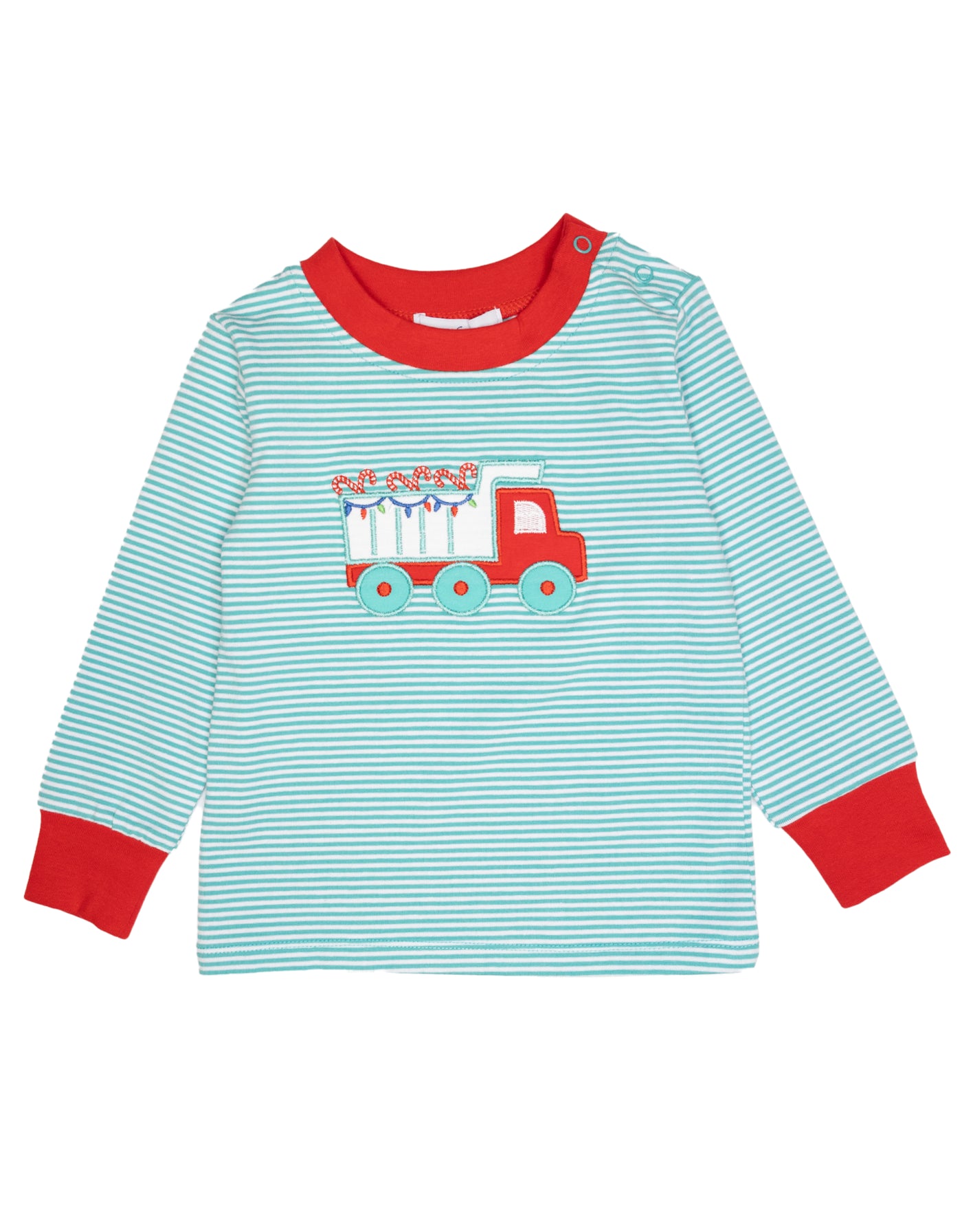 Boys Christmas Dump Truck Applique Shirt