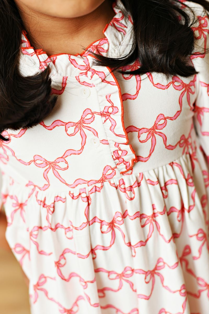 BOW PLAY BUTTERKNIT DRESS