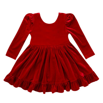 RED VELVET DRESS