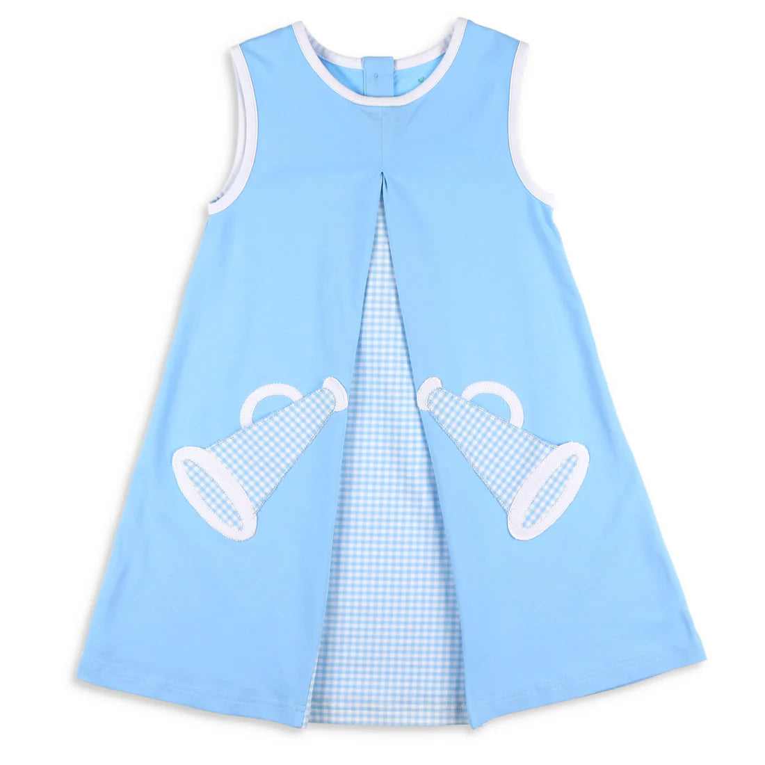 Girls Rah Rah Cheer Dress - Light Blue