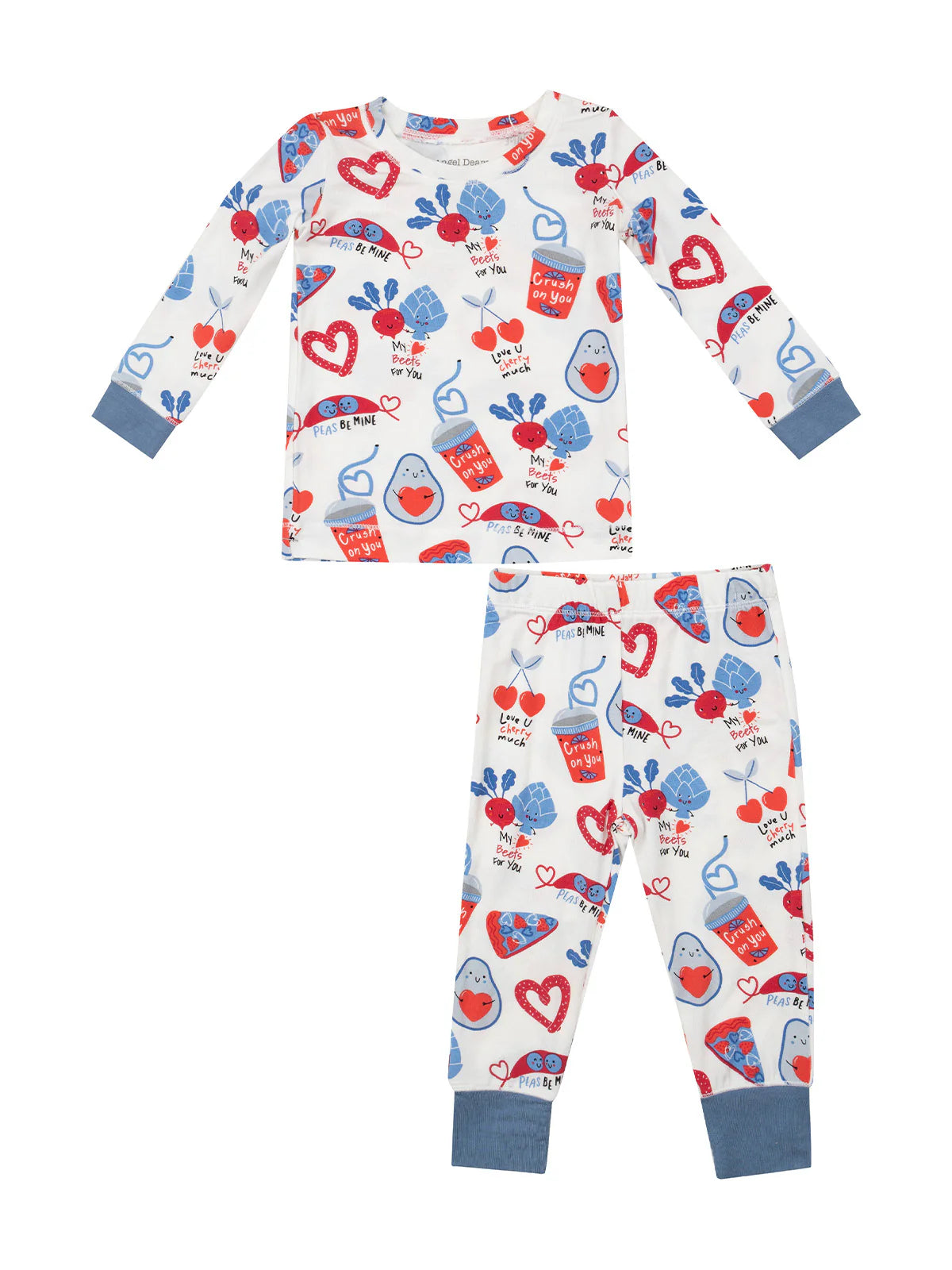 Love You Foodie Much Blue L/s Loungewear Set