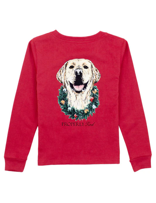 Boys Deck The Paws LS