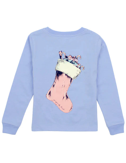 Girls Stocking LS Light Blue