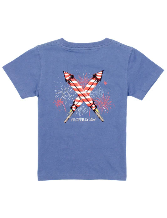 Boys Firecracker SS Space Blue