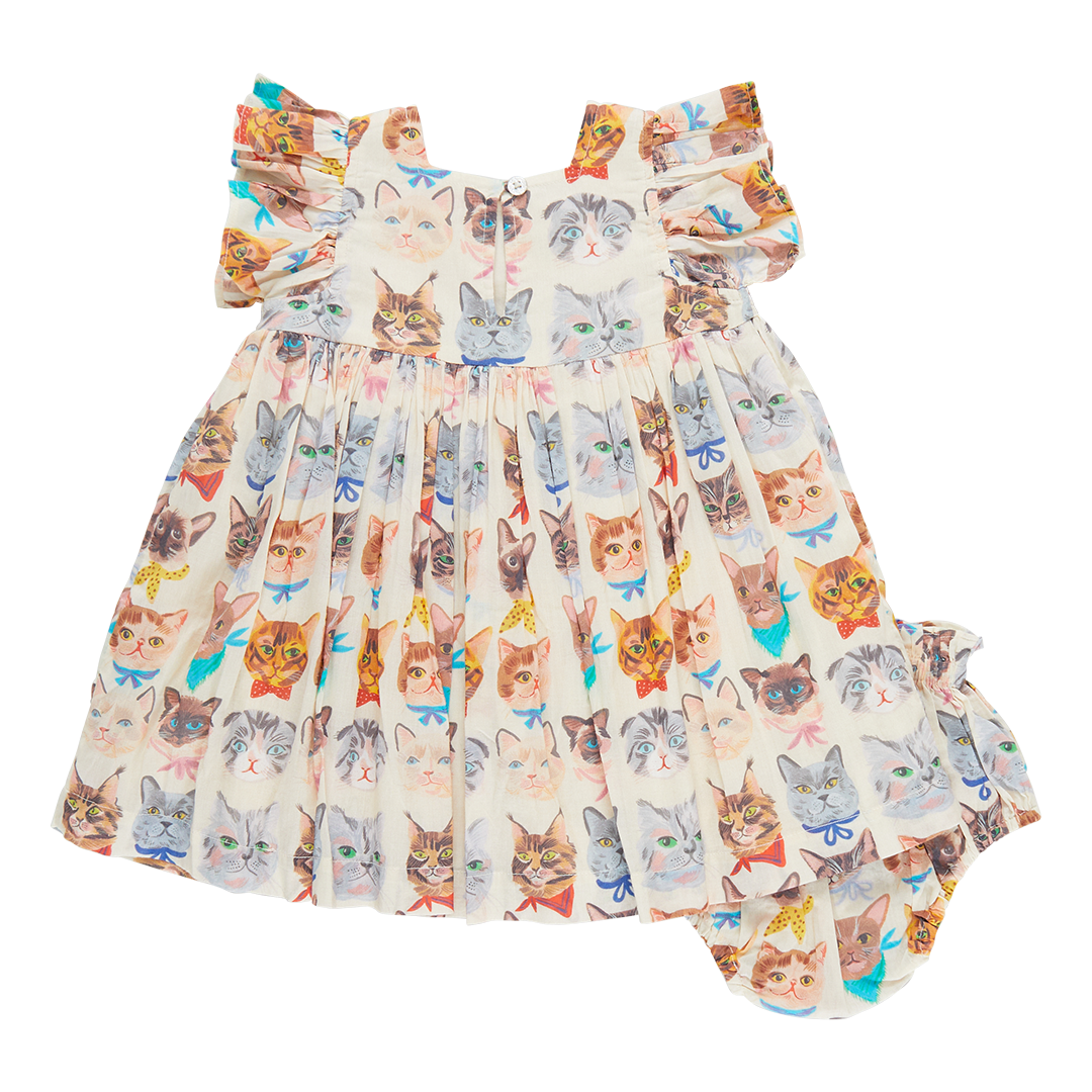 Baby Girls Elsie Dress Set - Cool Cats