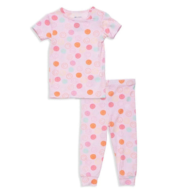 Pink Smile Magnetic Short Sleeve Pajama Set