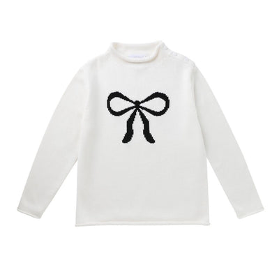BLACK BOW SWEATER