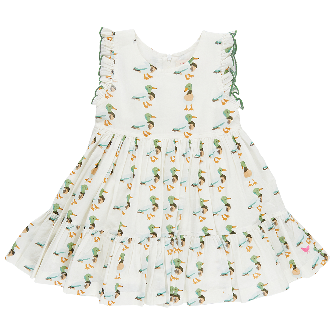 Girls Kelsey Dress - Mallard Friends