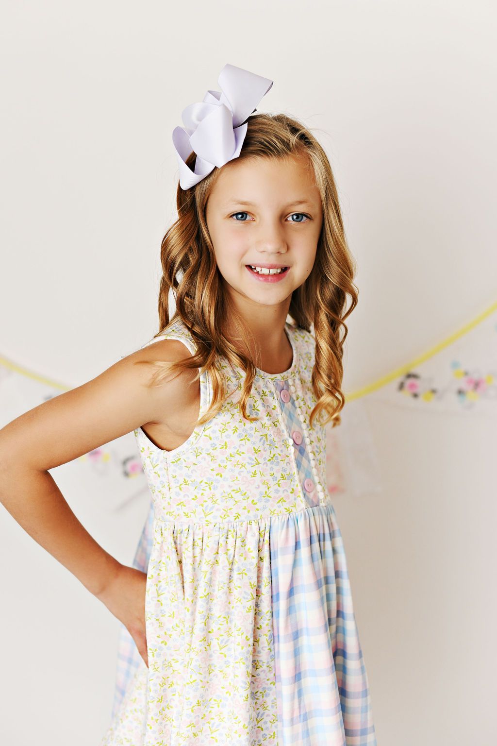 Serendipity Clothing Co. Springtime Blues Layered Tier Dress