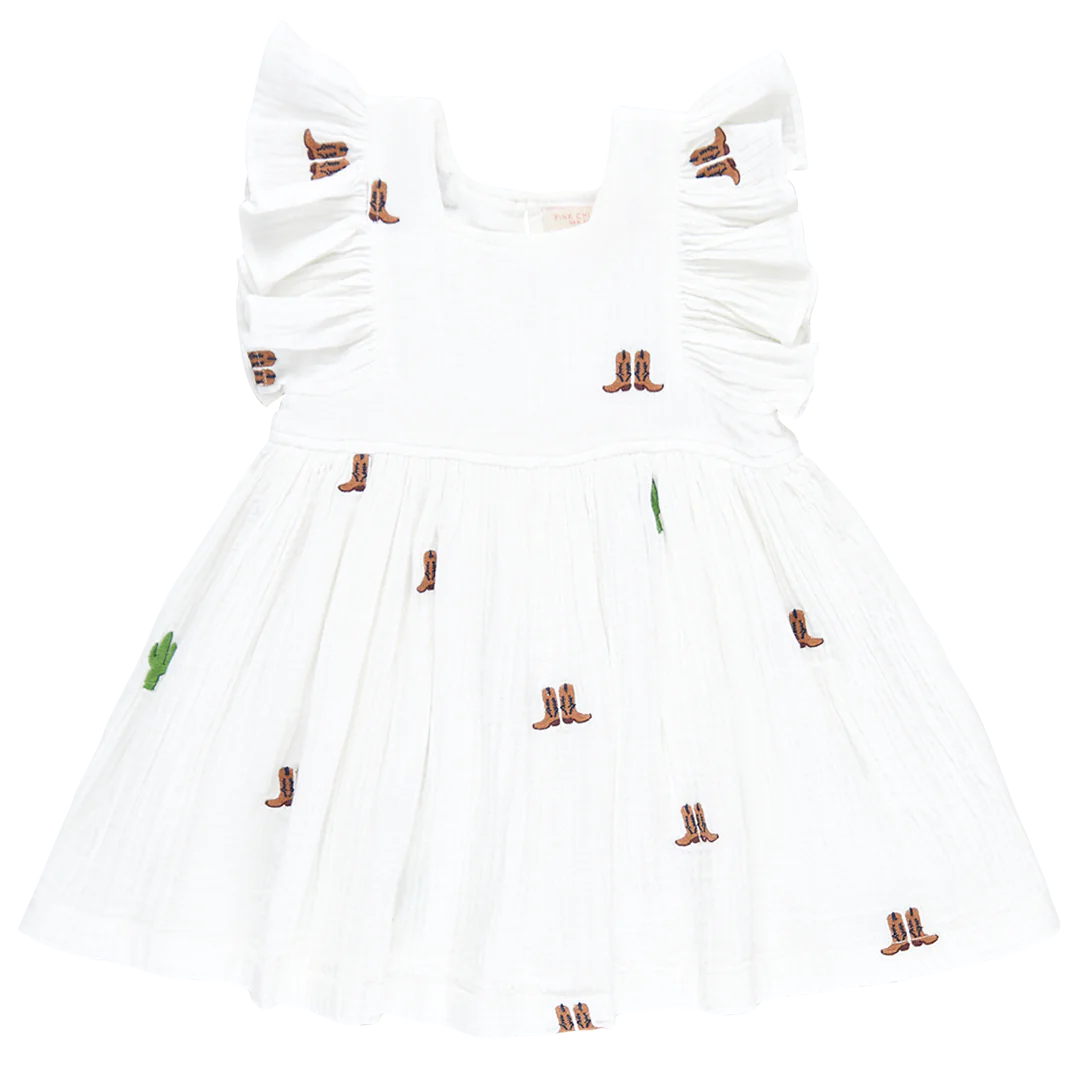 Girls Elsie Dress - Rodeo Embroidery