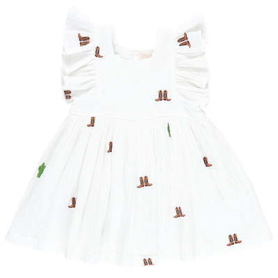 Girls Elsie Dress - Rodeo Embroidery