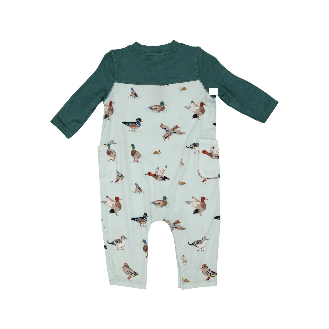 Romper W/ Contrast Sleeve - Ducks
