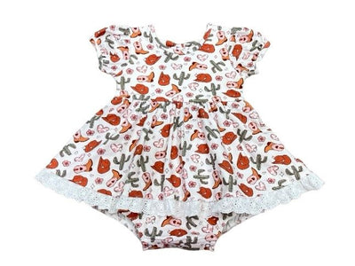 Rodeo Girl Bubble Eyelet Dress