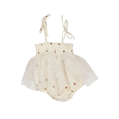 Tutu Bubble - Cashew Polka Dot