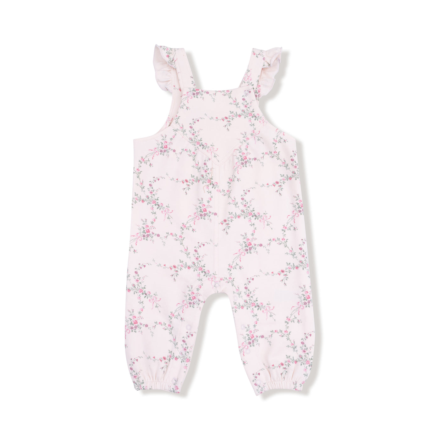 French Terry - Antoinette Floral - V-overalls W/ Elastic