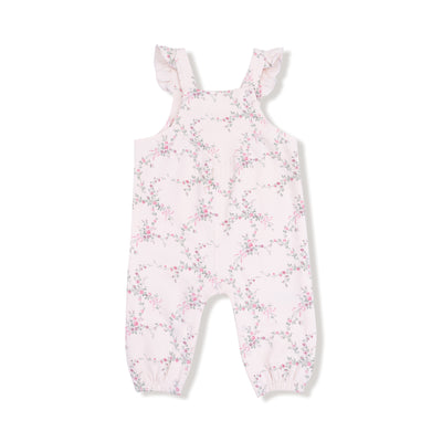 French Terry - Antoinette Floral - V-overalls W/ Elastic