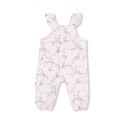 French Terry - Antoinette Floral - V-overalls W/ Elastic