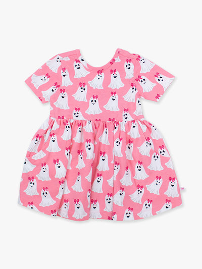 GHOSTIE GIRLS Knit Long Sleeve Twirl Dress