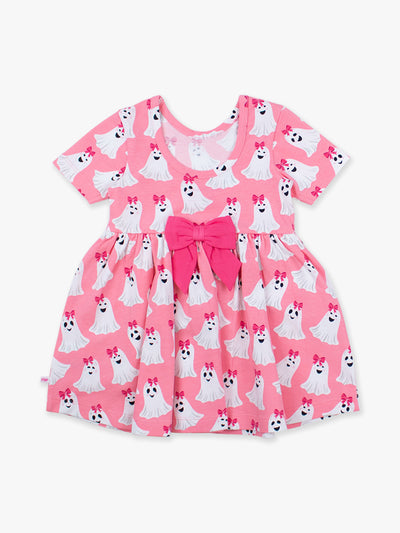 GHOSTIE GIRLS Knit Long Sleeve Twirl Dress