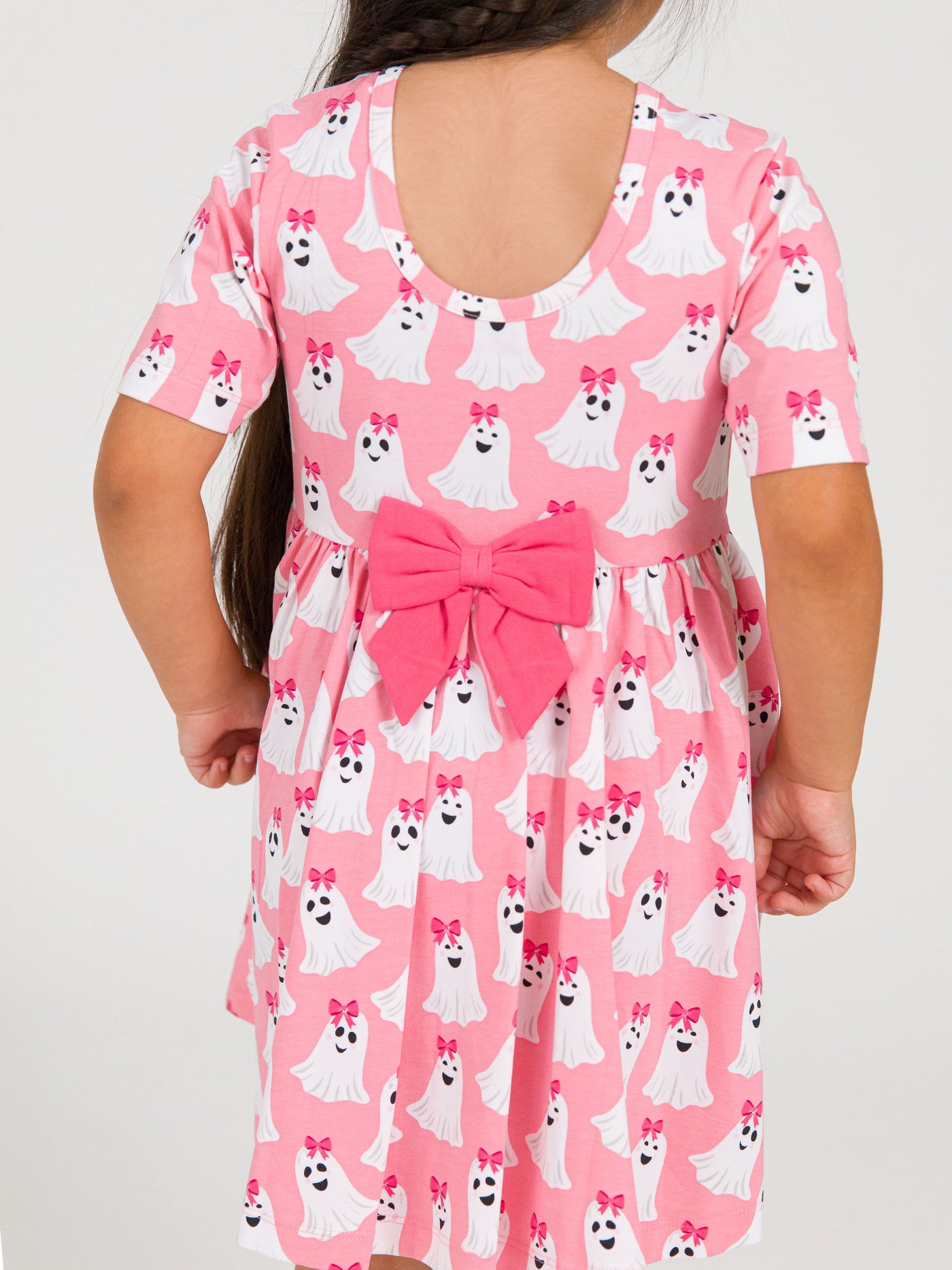 GHOSTIE GIRLS Knit Long Sleeve Twirl Dress