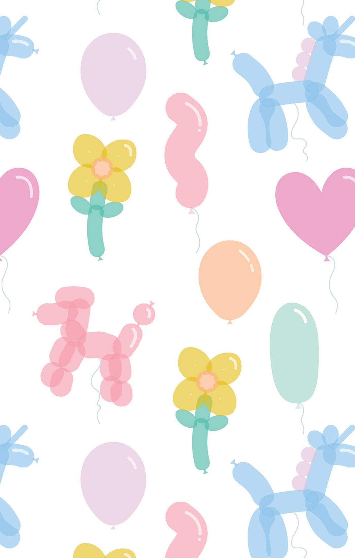 Balloon Animals Pink - L/s Loungewear Set
