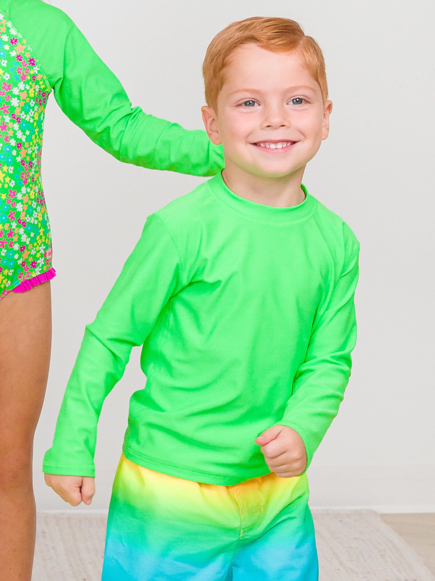 Neon Lime Long Sleeve Rash Guard