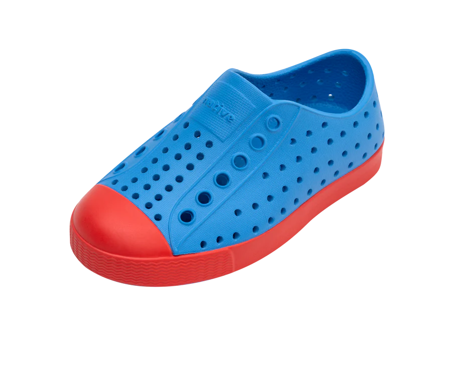 Native Jefferson Shoes - Resting Blue / Hyper Red