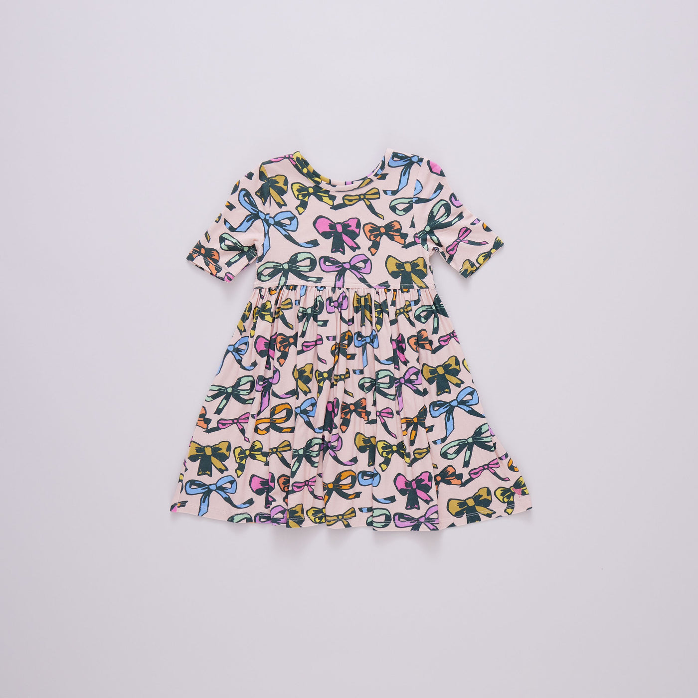 Girls Bamboo Steph Dress - Multi Bows