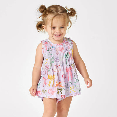 Baby Girls Jaipur 2-Piece Set - Lavender Watercolor Bows