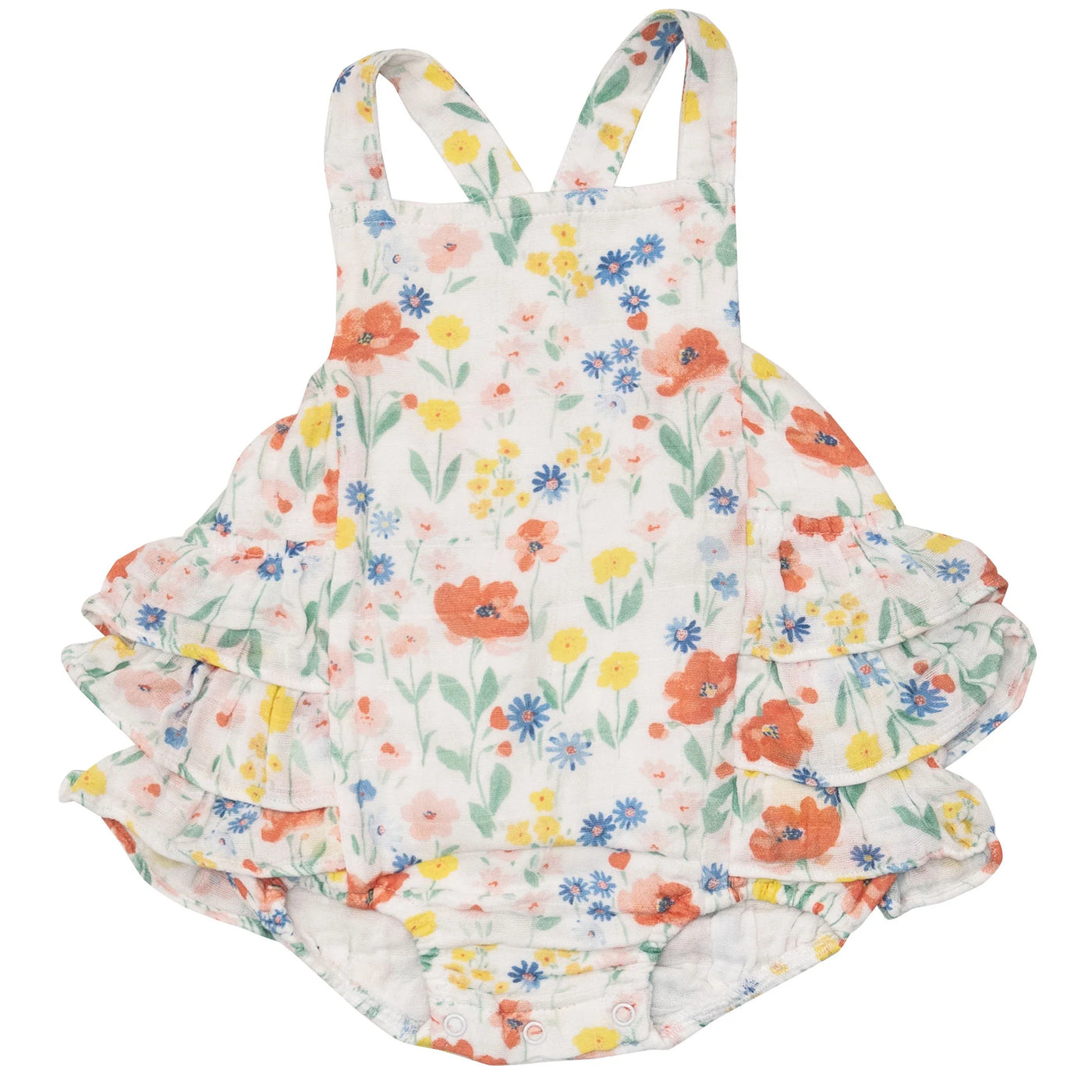 POPPY FIELD Ruffle Sunsuit
