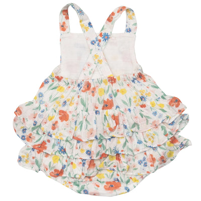 POPPY FIELD Ruffle Sunsuit