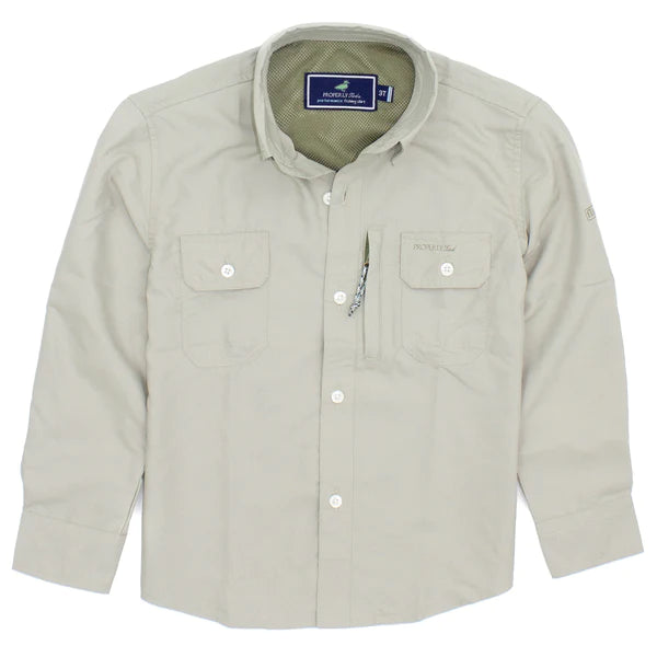 LD Performance Fishing Shirt Khaki