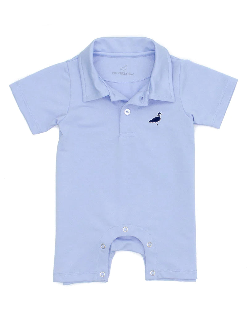 LD BABY CANAL POLO SHORTALL LIGHT BLUE