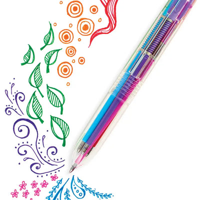 Six Click Colored Gel Pen - Classic (1 PC)