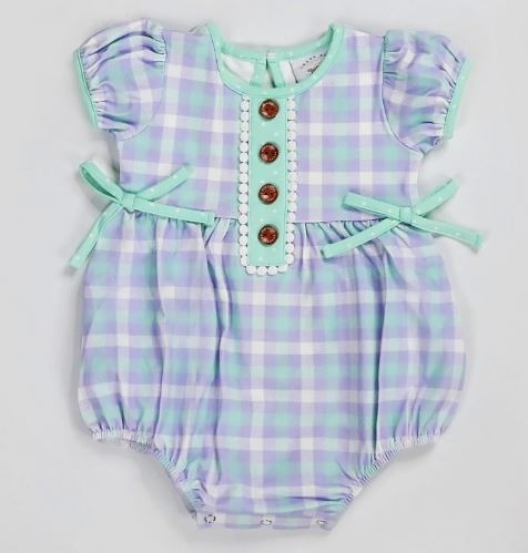 SPRING TIME TARTAN PLAID BUBBLE