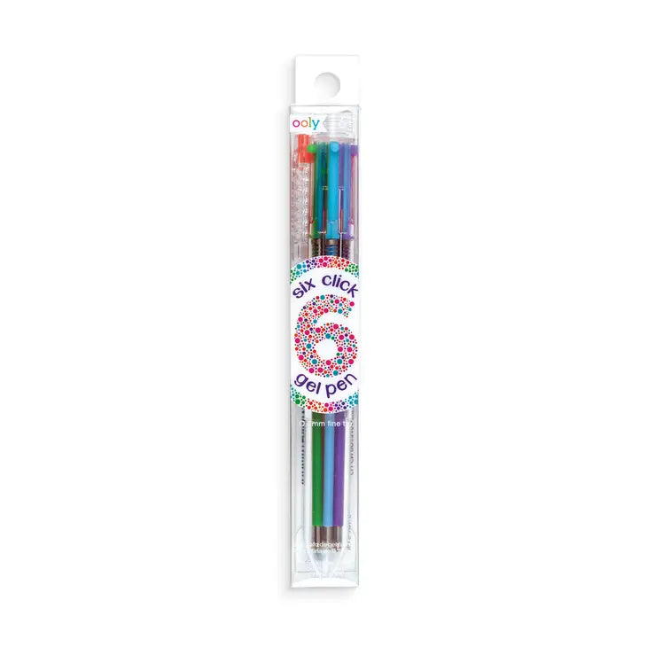 Six Click Colored Gel Pen - Classic (1 PC)