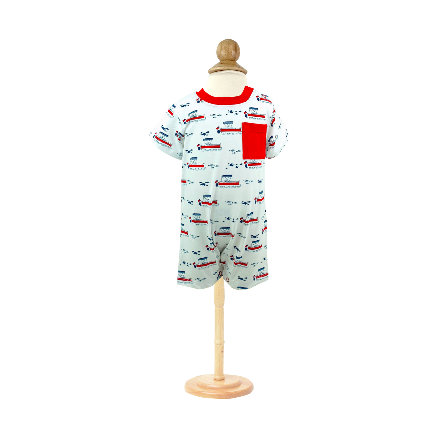 PONTOON BOAT BOY'S ROMPER