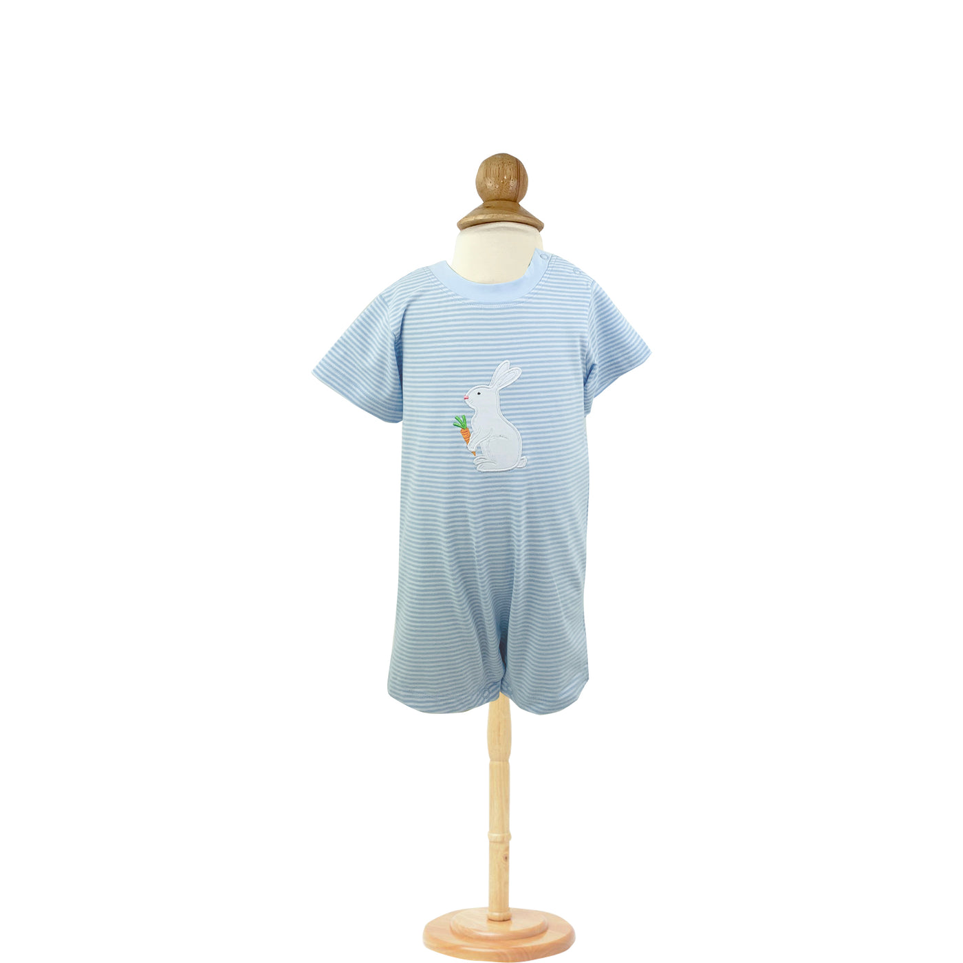 BUNNY APPLIQUE BOY'S ROMPER