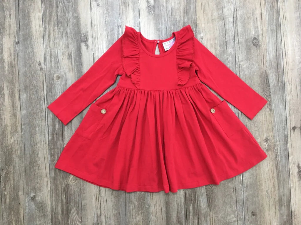 Bella Pocket Dress - Red